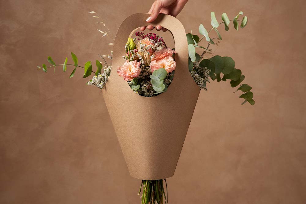 تزئین گل داخل باکس