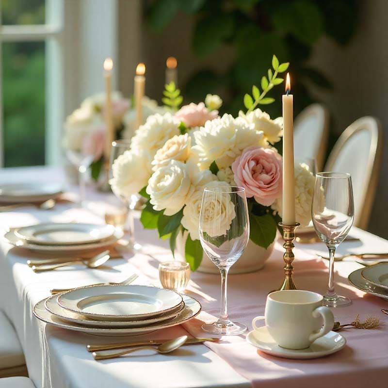 گل آرایی میز 