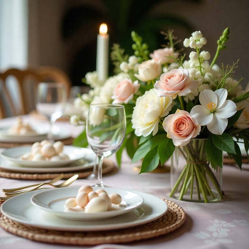 گل‌آرایی میز