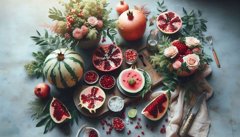 تزئین سفره شب یلدا