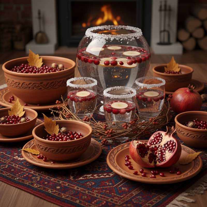 تزئین سفره شب یلدا