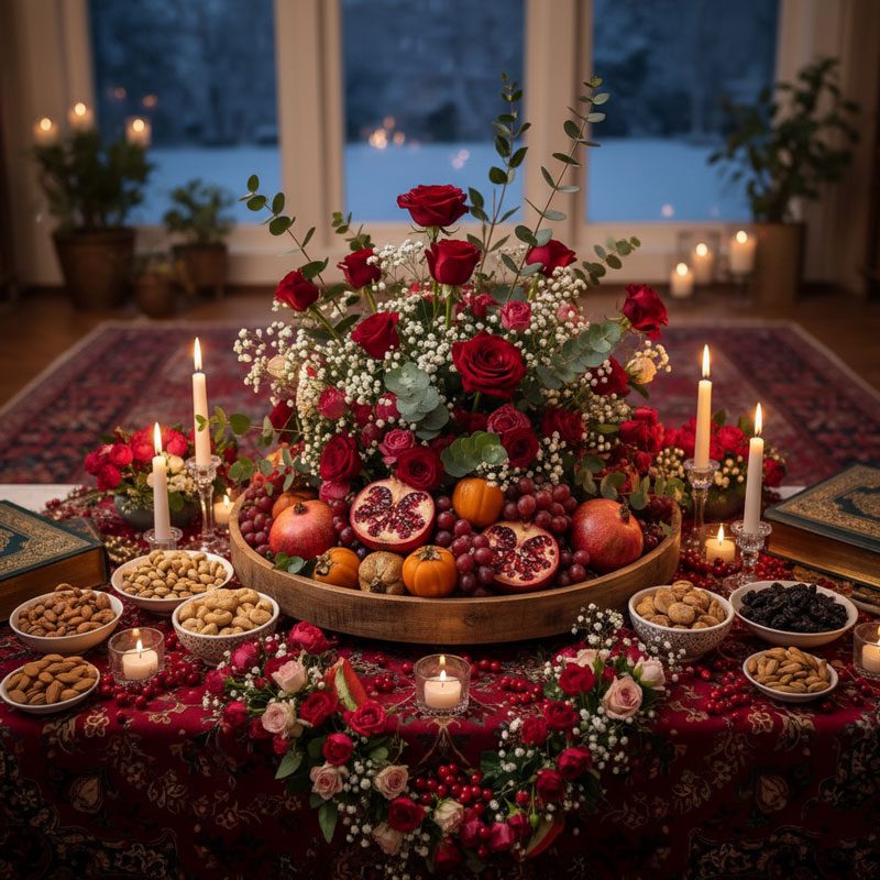 تزیین سفره شب یلدا