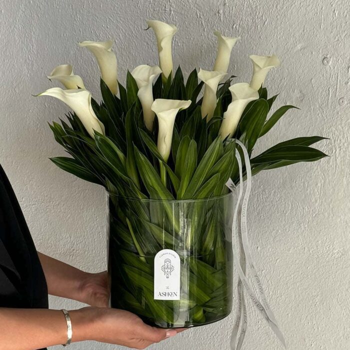 گلدان شیپوری سفید